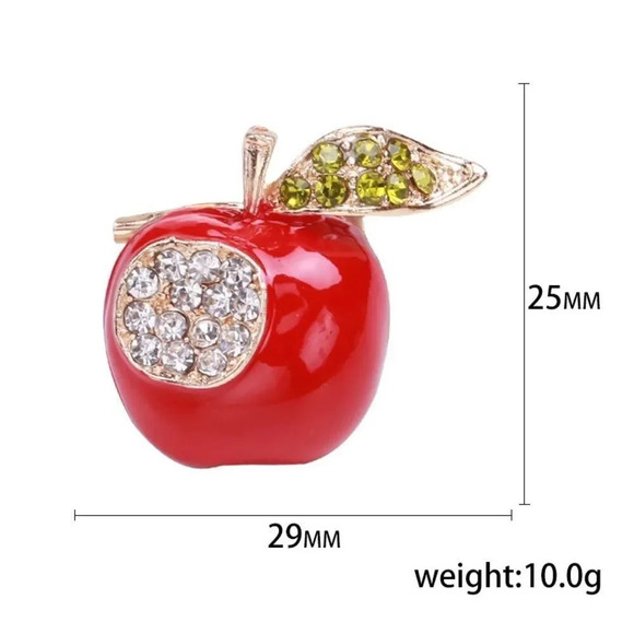VQ Apple Brooch - Picture 5 of 8